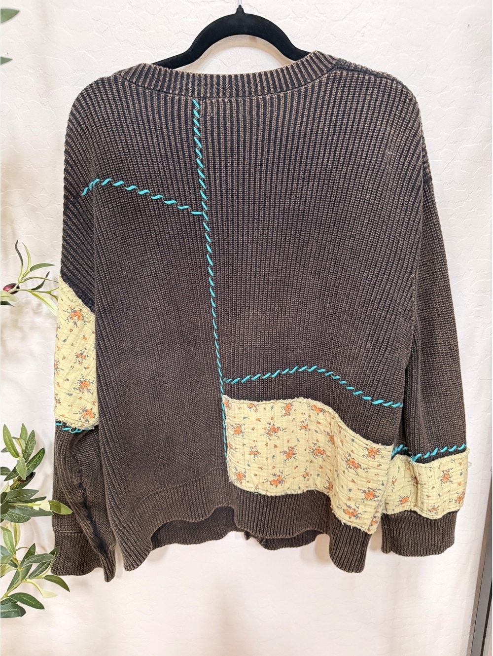 POL Patchwork Knit Cardigan - Picture 4 of 6